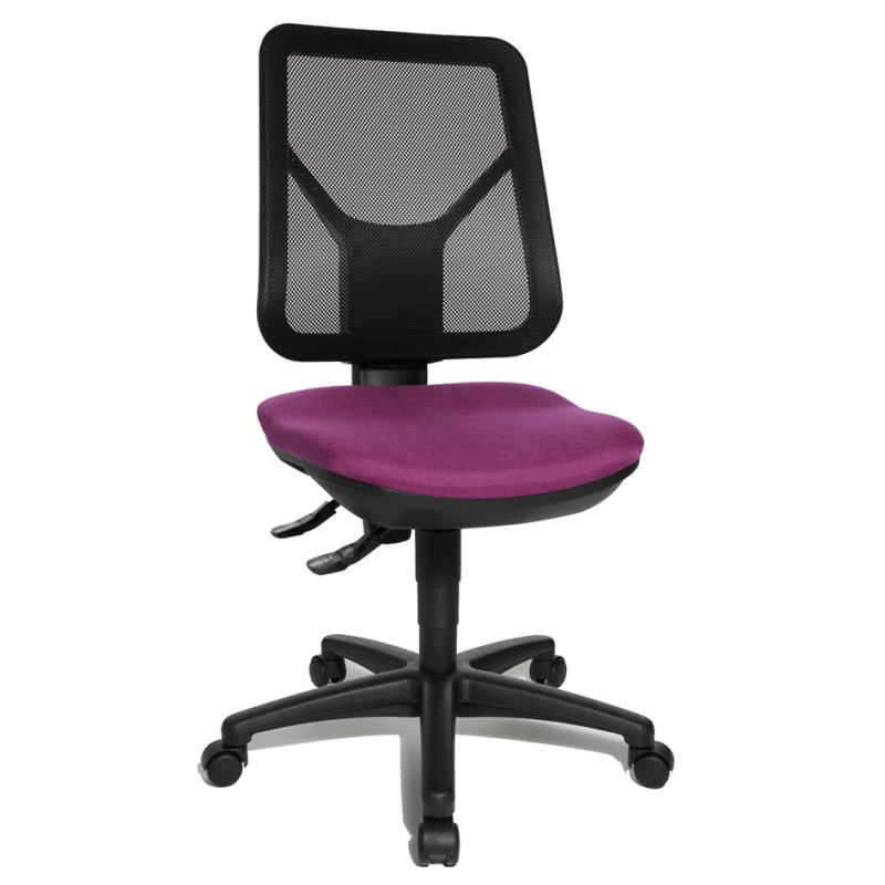 Topstar bureaustoel Ergo Net, paars, netbekleding, ergonomisch